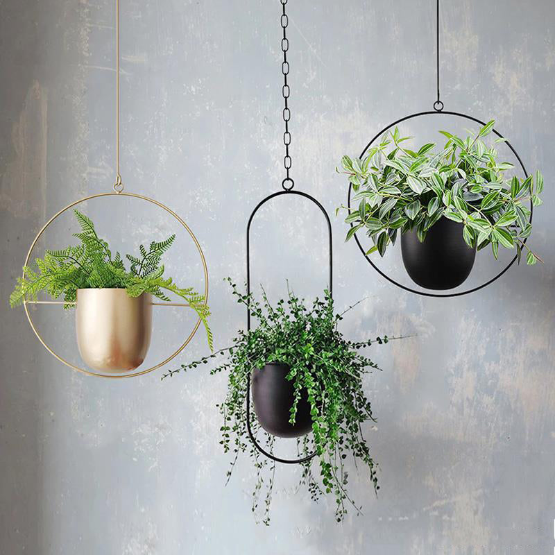 Hanging Iron Flower Pot Nordic Style