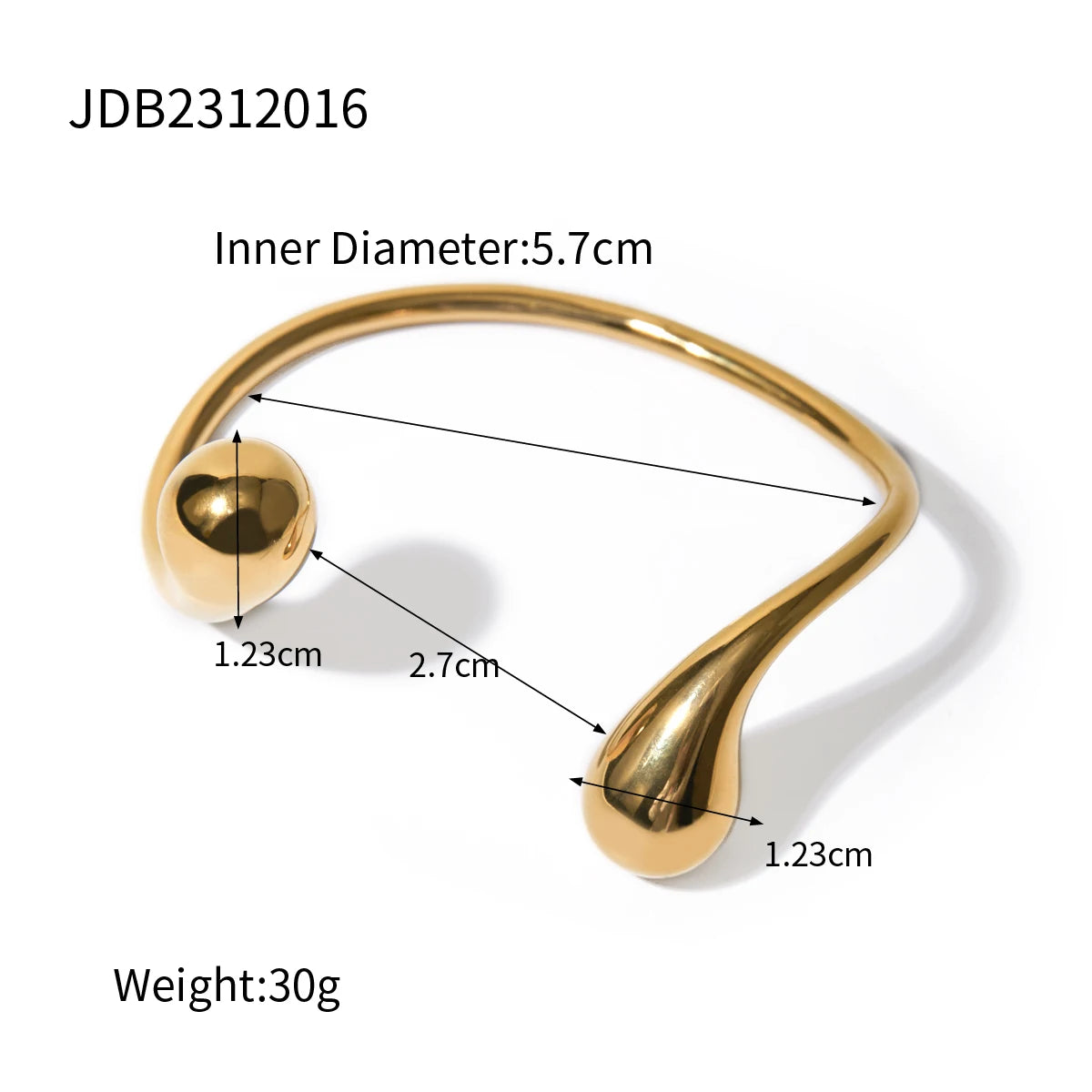 18K Gold Plated Stainless Steel Bracelet