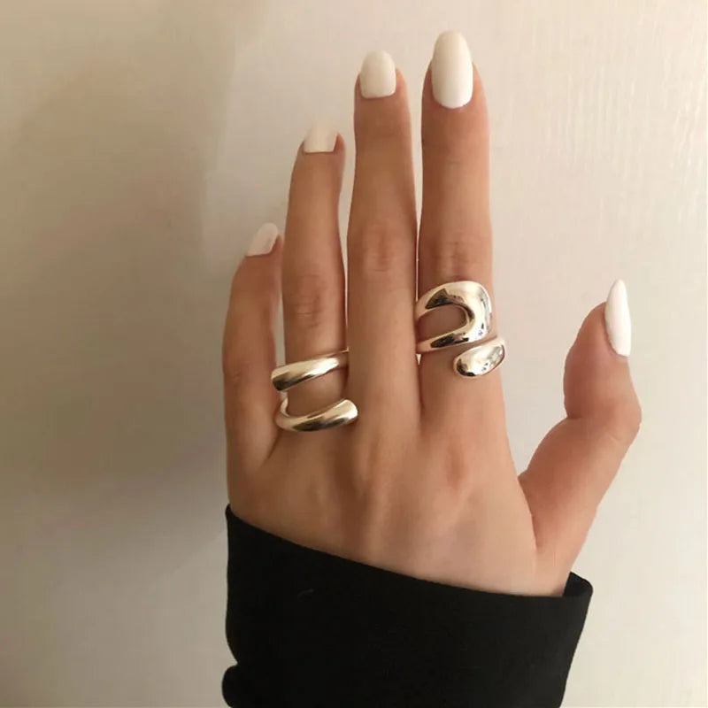 Minimalist Silver Color Ring