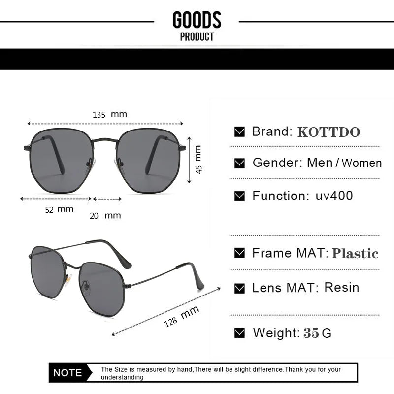 Brand Design Mirror Eyewear Uv400
