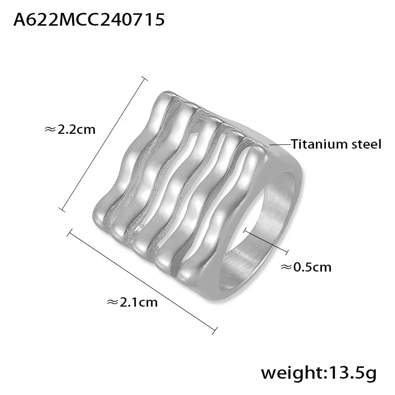 Retro Stainless Steel Ring
