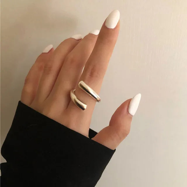 Minimalist Silver Color Ring