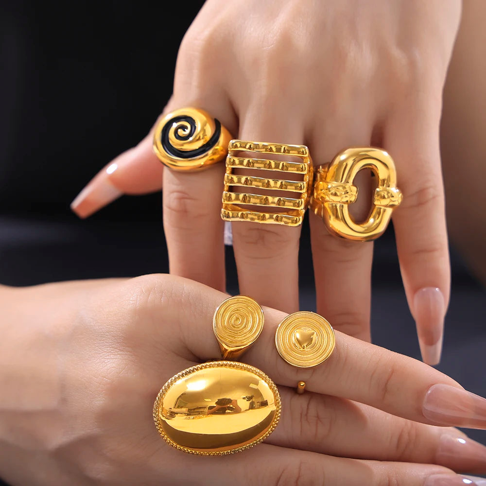 Retro Stainless Steel Ring