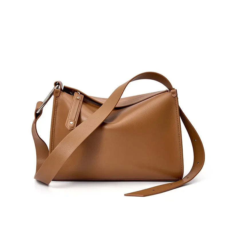 Vintage Cowhide Brown Leather Bag