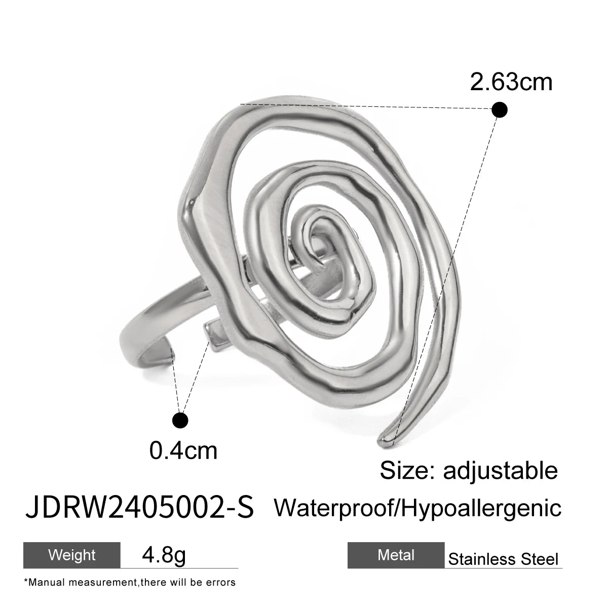 Stainless Steel Geometric Ring