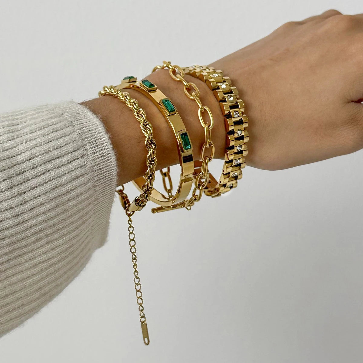 Green Zircon Bracelet