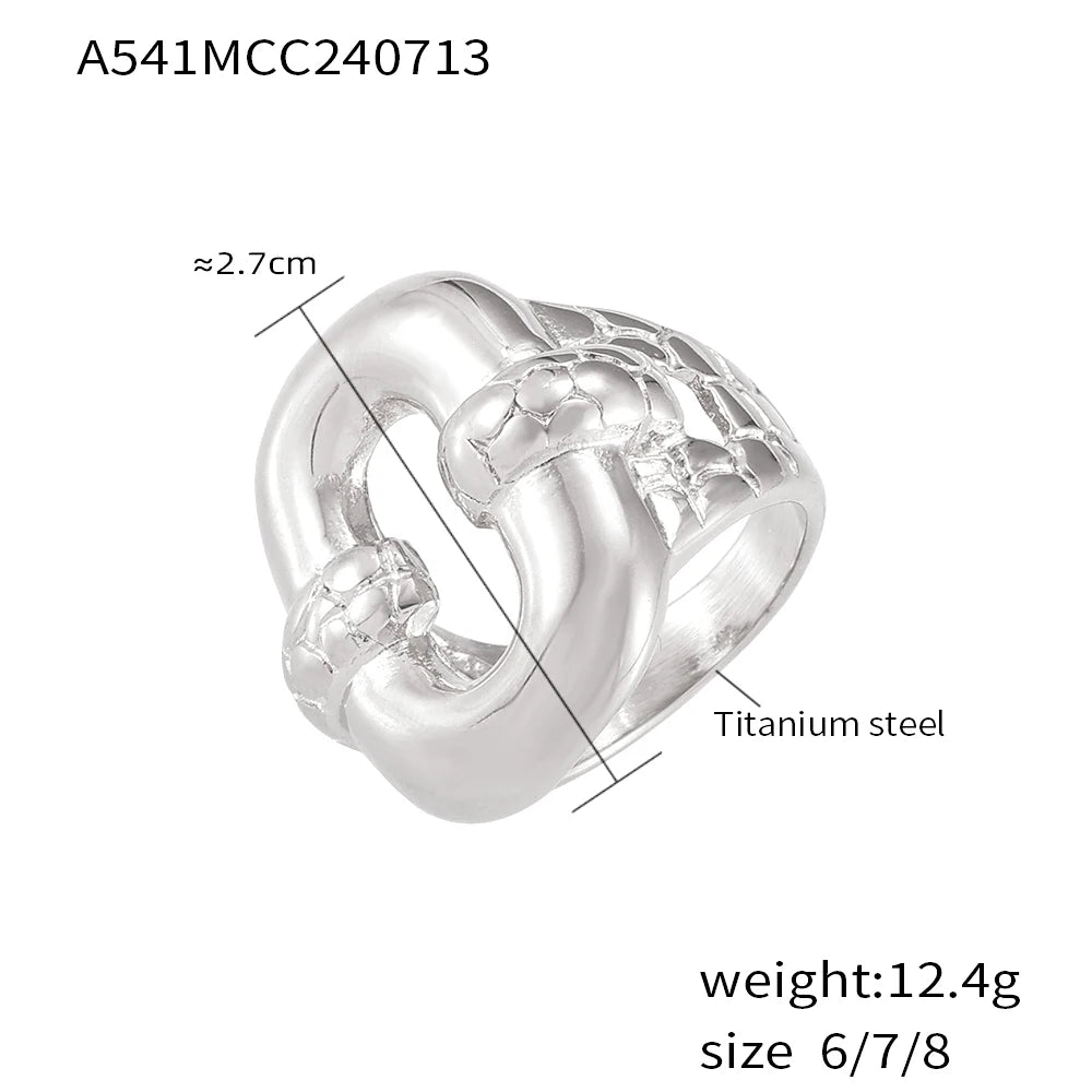 Retro Stainless Steel Ring