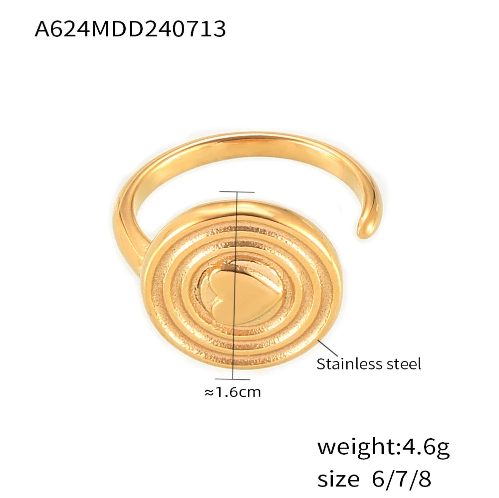 Retro Stainless Steel Ring