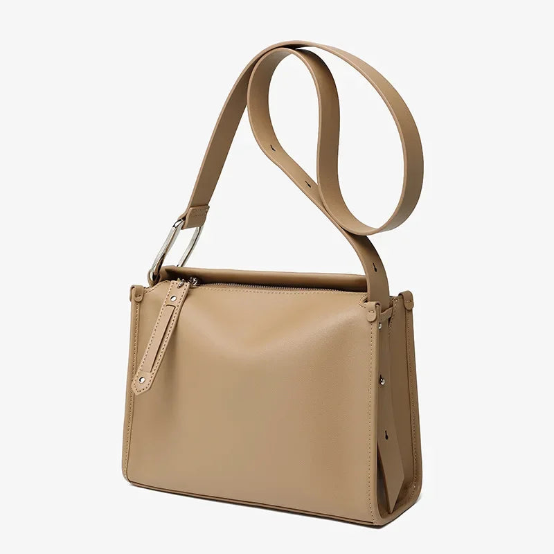 Vintage Cowhide Brown Leather Bag