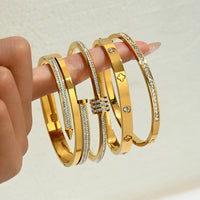 Thumbnail for Stainless steel clover bracelet