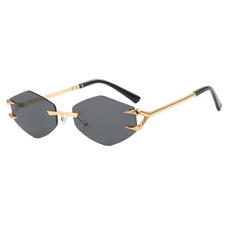 Stylish Rimless Polygon Sunglass