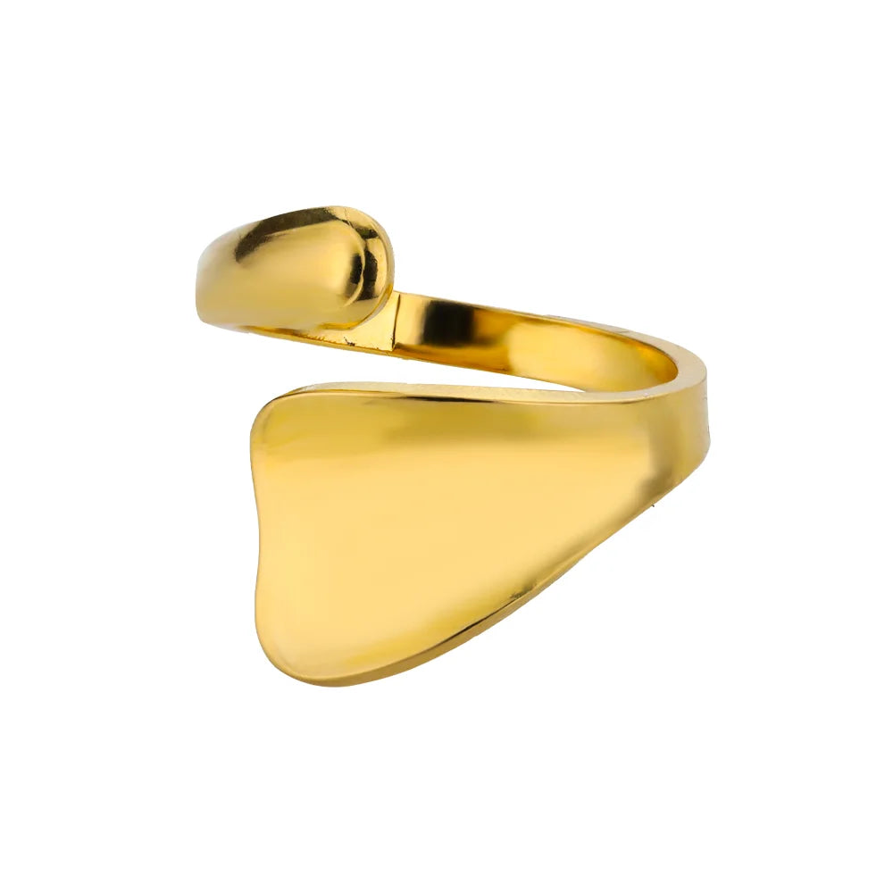 Stainless Steel Double Ball Beads Ring
