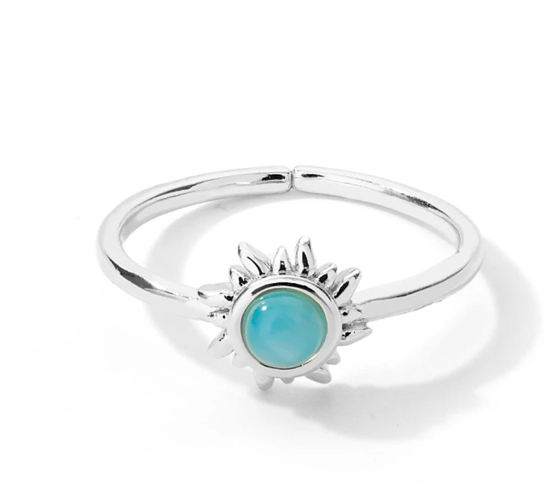 Stainless Steel Double Ball Beads Ring