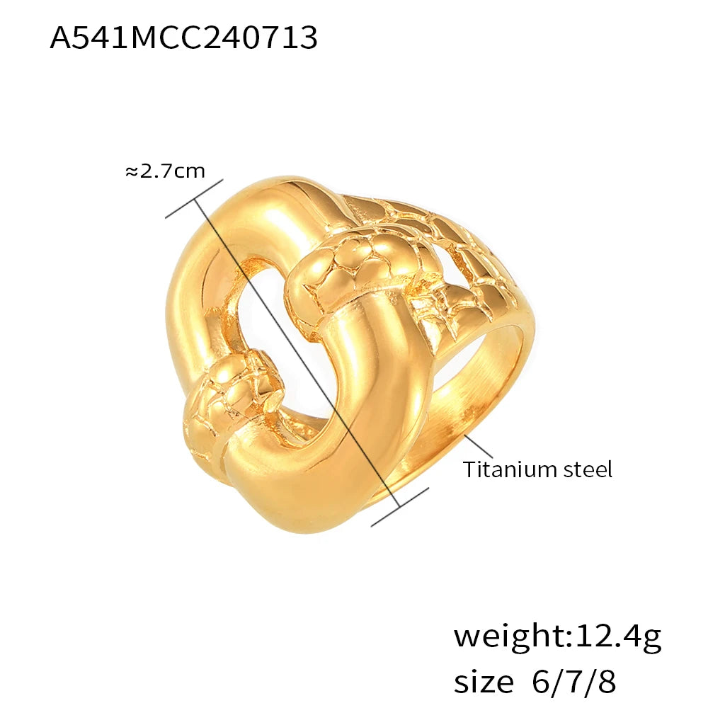 Retro Stainless Steel Ring