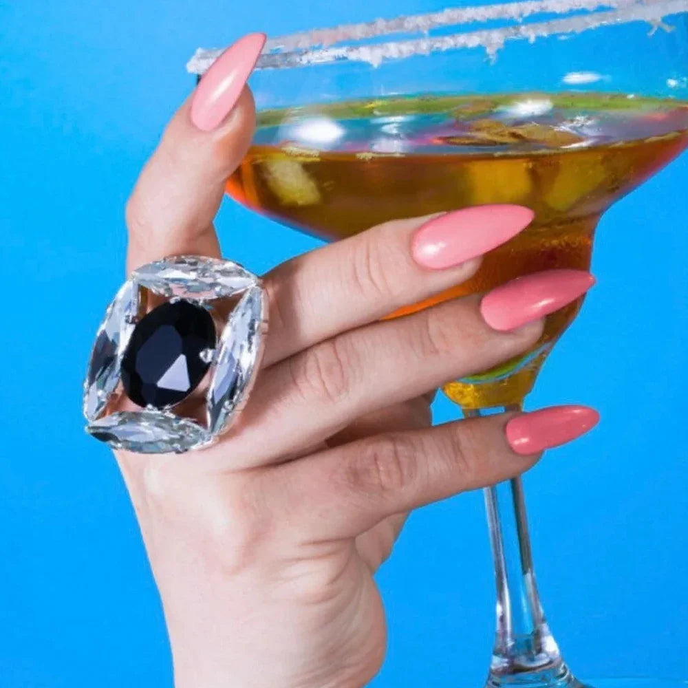Large Crystal Ring