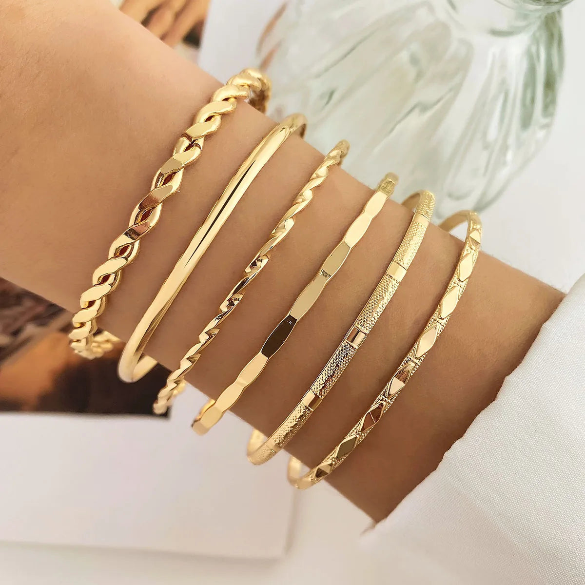 Bracelet Twisted Chain Bangle
