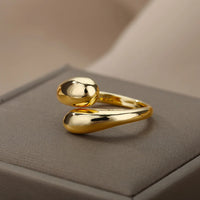 Thumbnail for Stainless Steel Double Ball Beads Ring