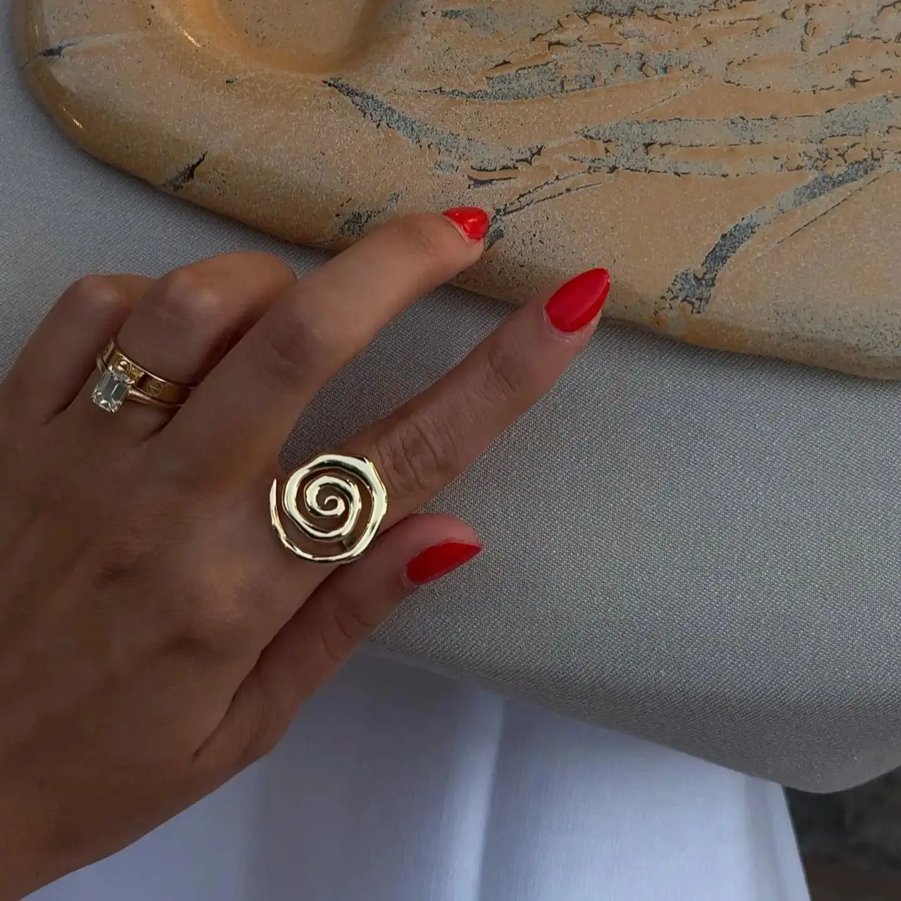 Stainless Steel Geometric Ring