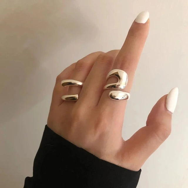 Minimalist Silver Color Ring