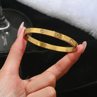 Thumbnail for Stainless steel clover bracelet