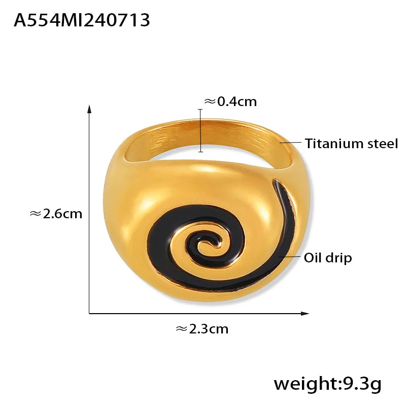 Retro Stainless Steel Ring