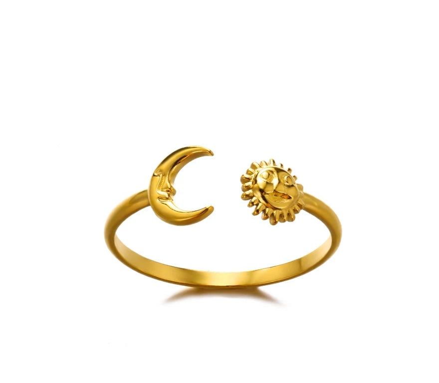 Stainless Steel Double Ball Beads Ring