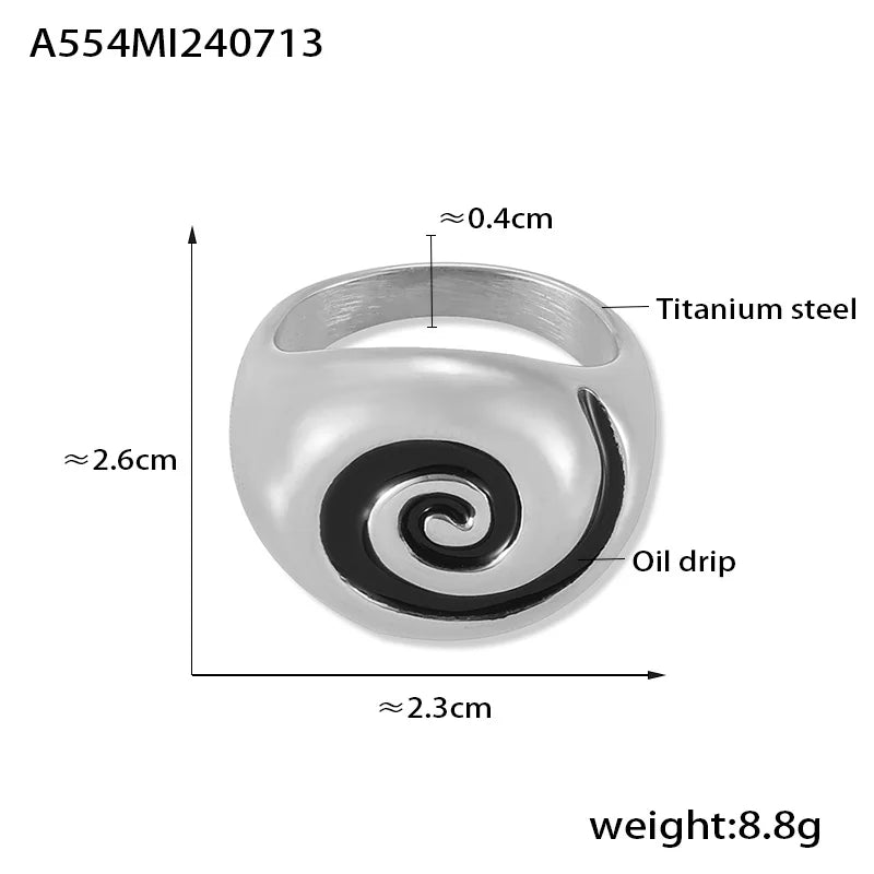 Retro Stainless Steel Ring