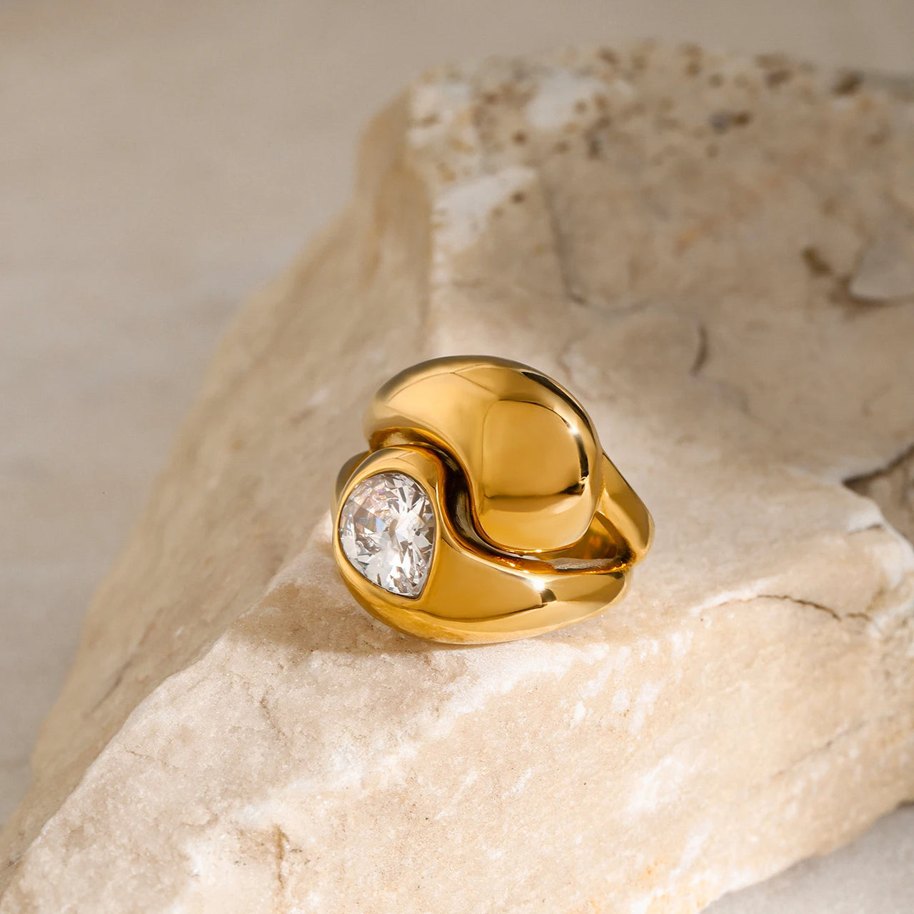 Zirconia Metal Stainless Steel Ring