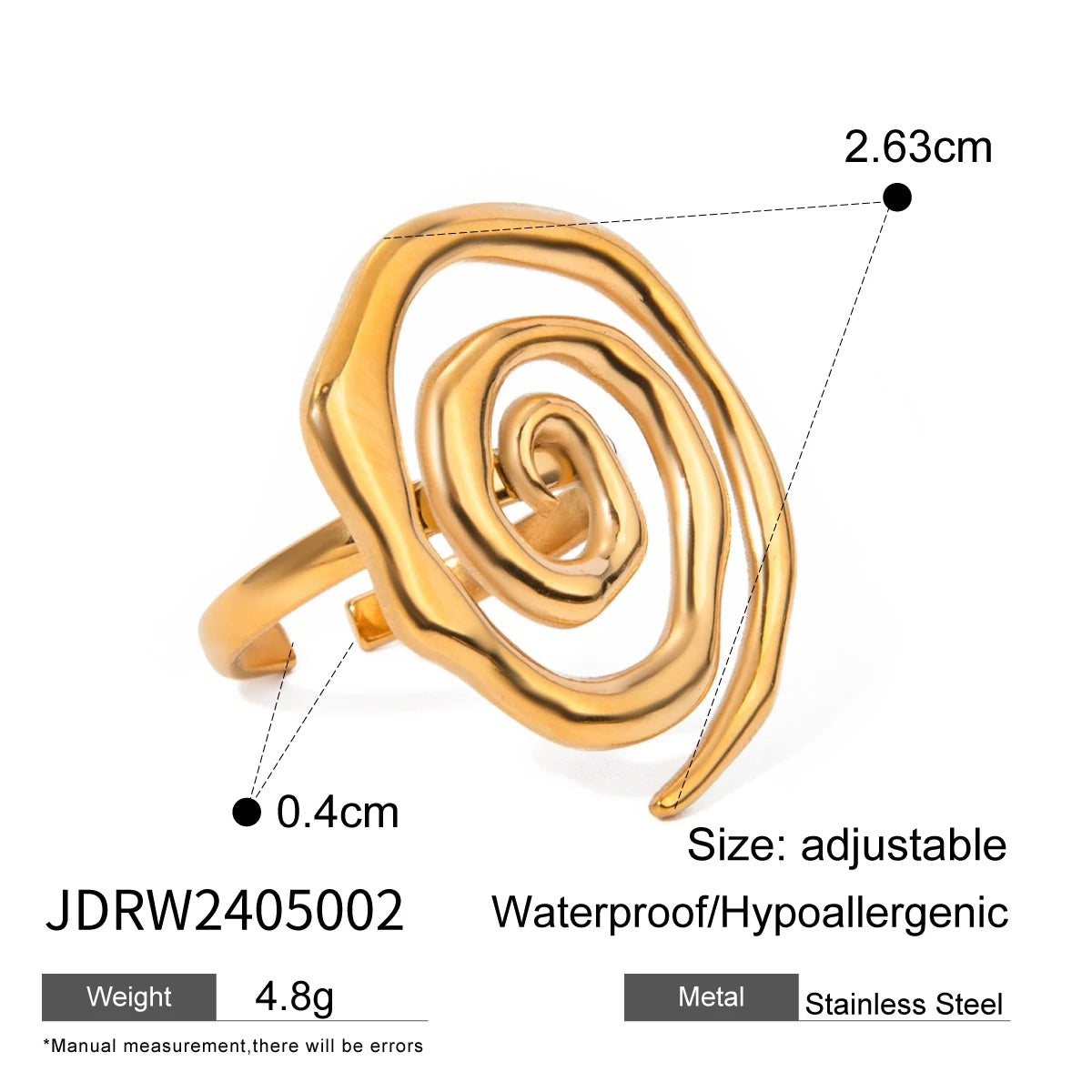 Stainless Steel Geometric Ring