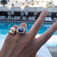 Thumbnail for Zirconia Metal Stainless Steel Ring